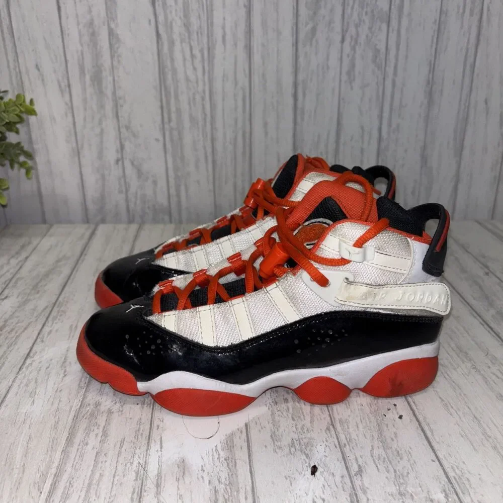 Youth Size 4 Air Jordan 6 Rings Sneakers